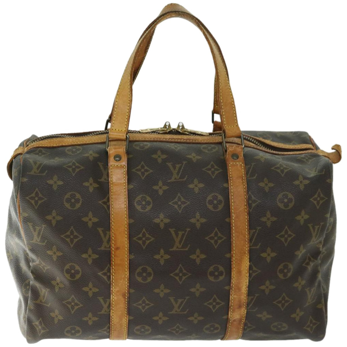 LOUIS VUITTON Monogram Sac Souple 35 Boston Bag M41626 LV Auth yk10717