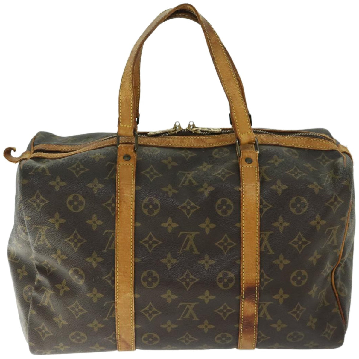 LOUIS VUITTON Monogram Sac Souple 35 Boston Bag M41626 LV Auth yk10717