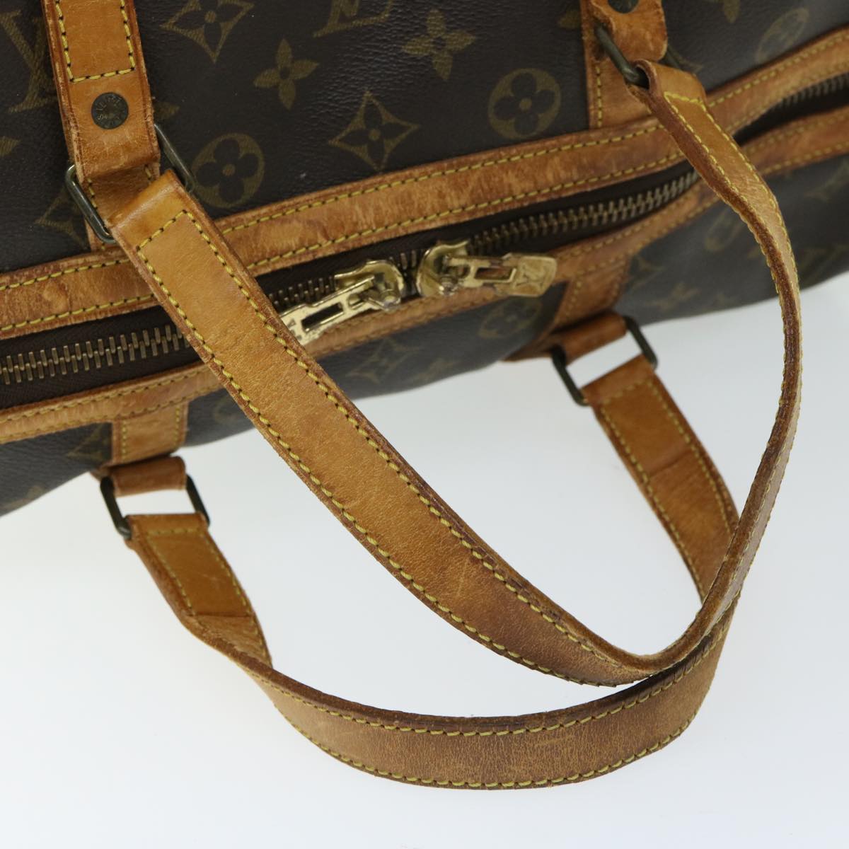 LOUIS VUITTON Monogram Sac Souple 35 Boston Bag M41626 LV Auth yk10717