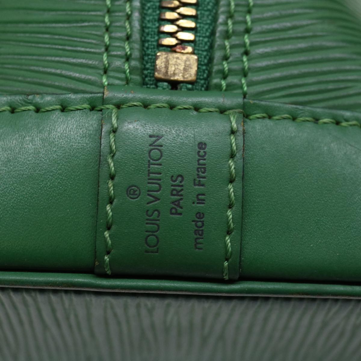 LOUIS VUITTON Epi Alma Hand Bag Borneo Green M52144 LV Auth yk10745