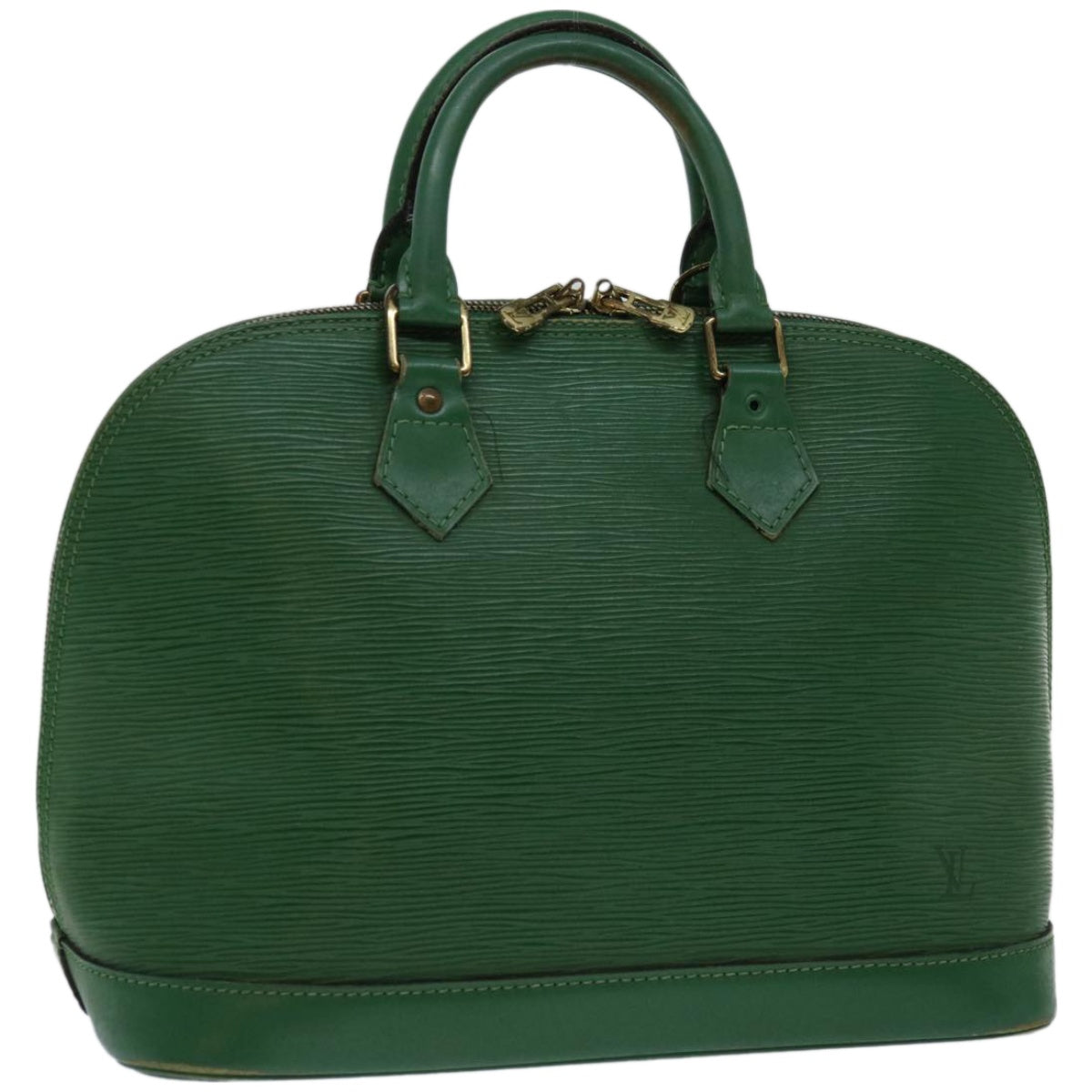 LOUIS VUITTON Epi Alma Hand Bag Borneo Green M52144 LV Auth yk10745