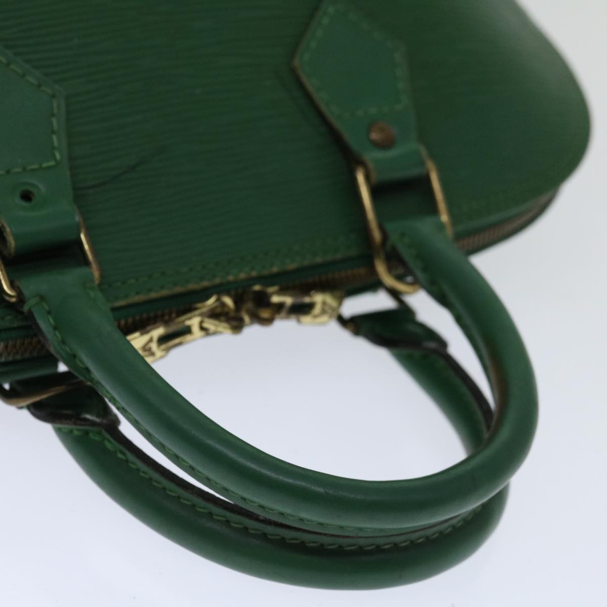 LOUIS VUITTON Epi Alma Hand Bag Borneo Green M52144 LV Auth yk10745