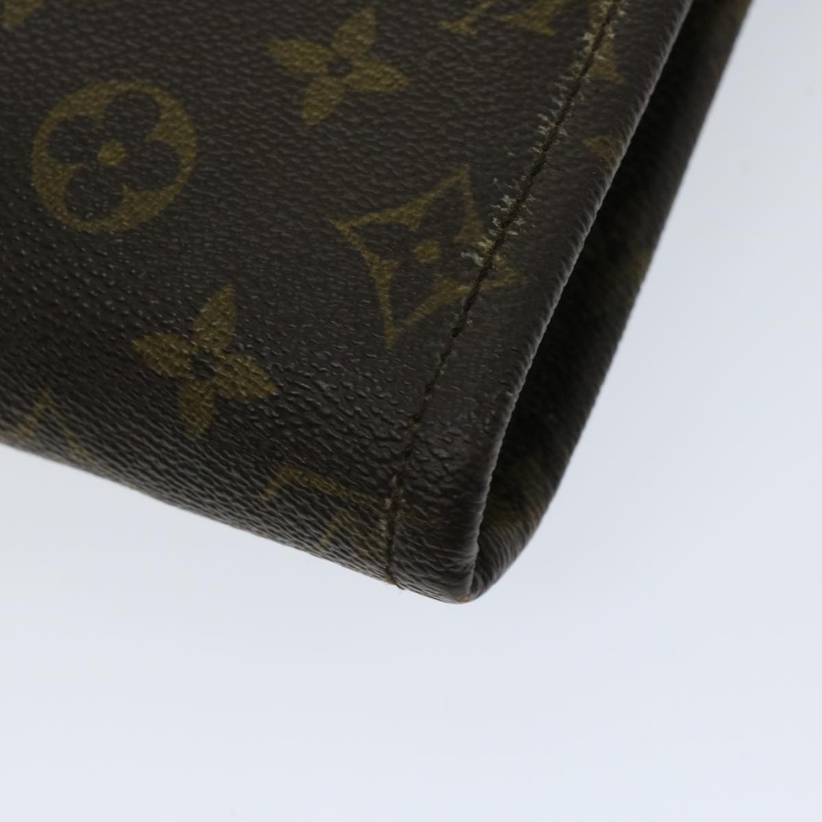 LOUIS VUITTON Monogram Poche Document Briefcase M53400 LV Auth yk10753