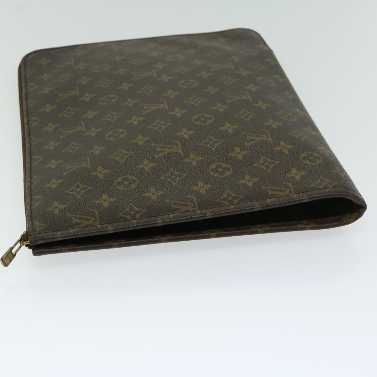 LOUIS VUITTON Monogram Poche Document Briefcase M53400 LV Auth yk10753