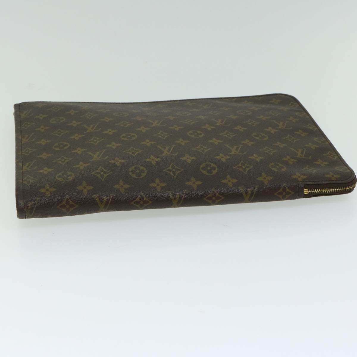 LOUIS VUITTON Monogram Poche Document Briefcase M53400 LV Auth yk10753