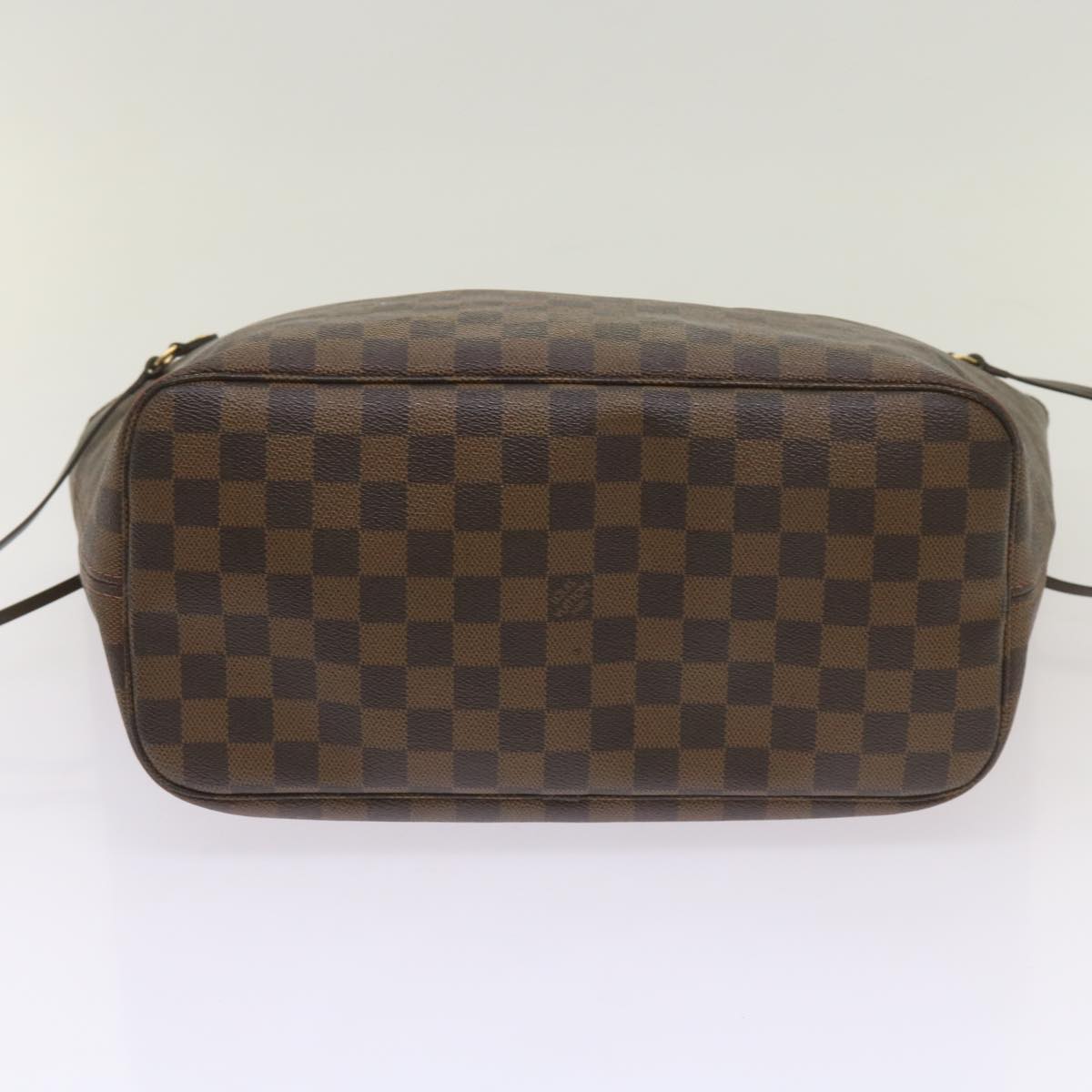 LOUIS VUITTON Damier Ebene Neverfull MM Tote Bag N51105 LV Auth yk10763