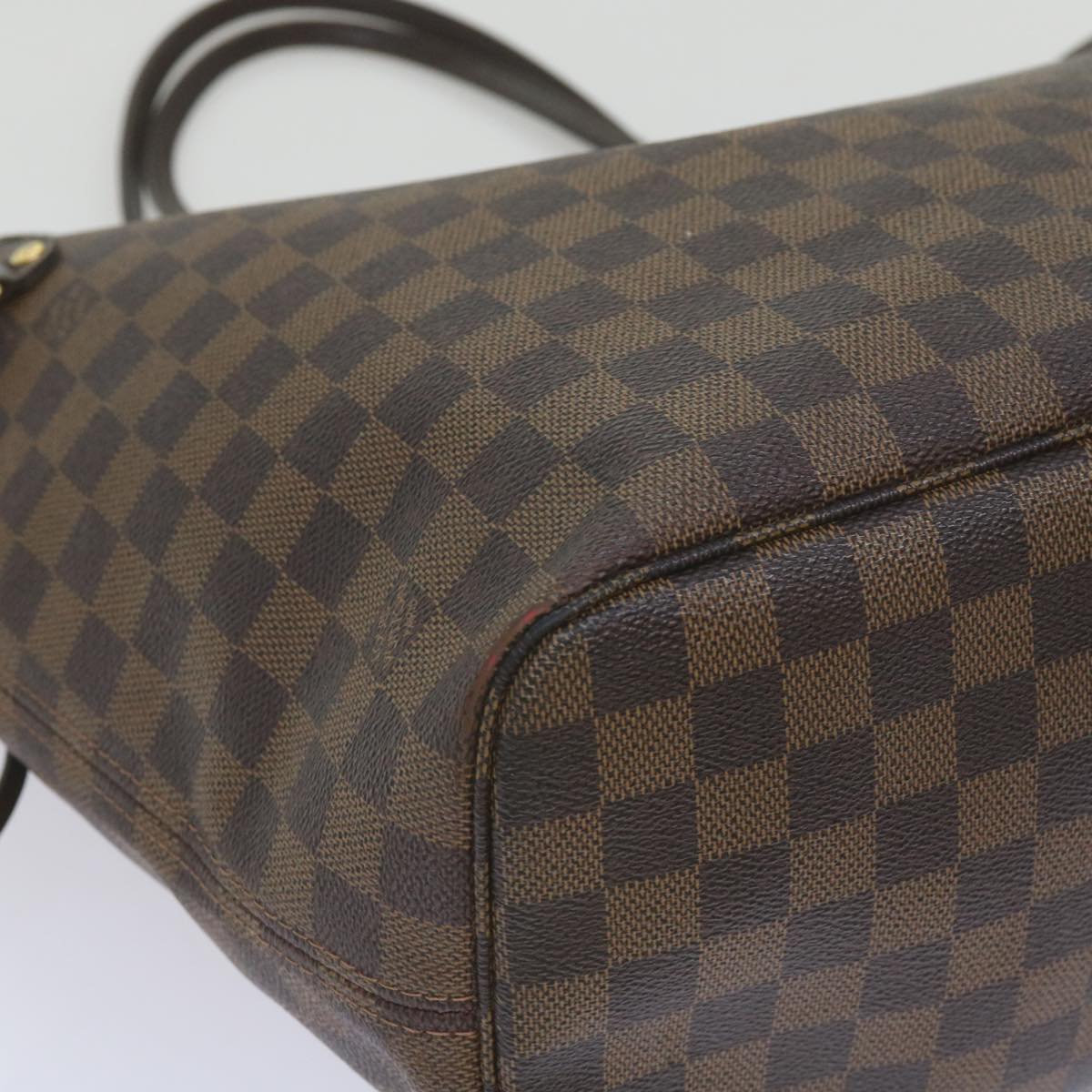 LOUIS VUITTON Damier Ebene Neverfull MM Tote Bag N51105 LV Auth yk10763