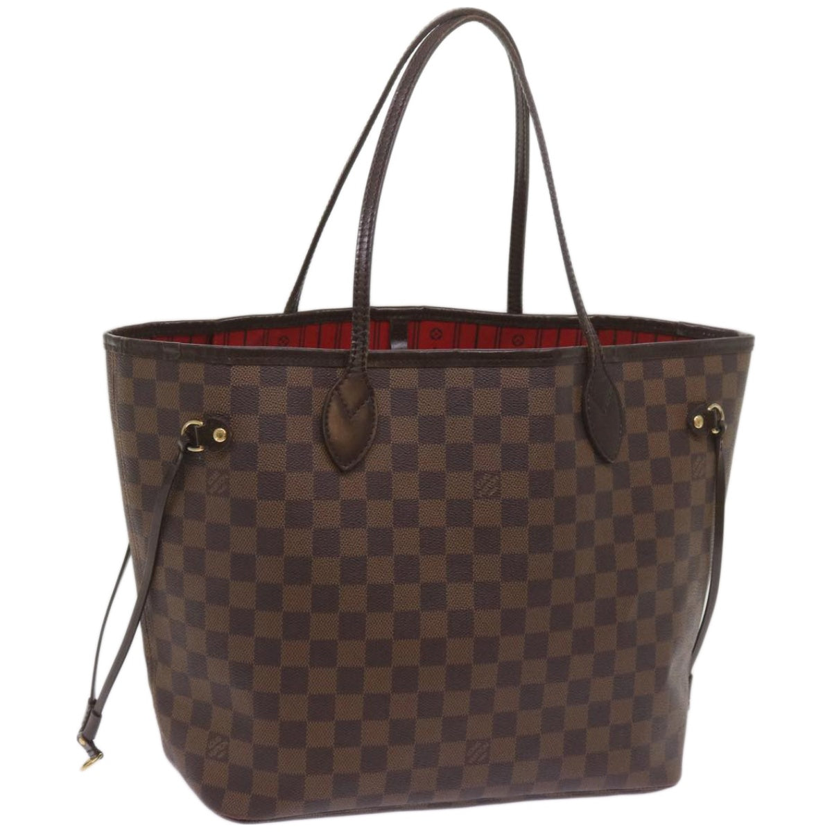 LOUIS VUITTON Damier Ebene Neverfull MM Tote Bag N51105 LV Auth yk10763