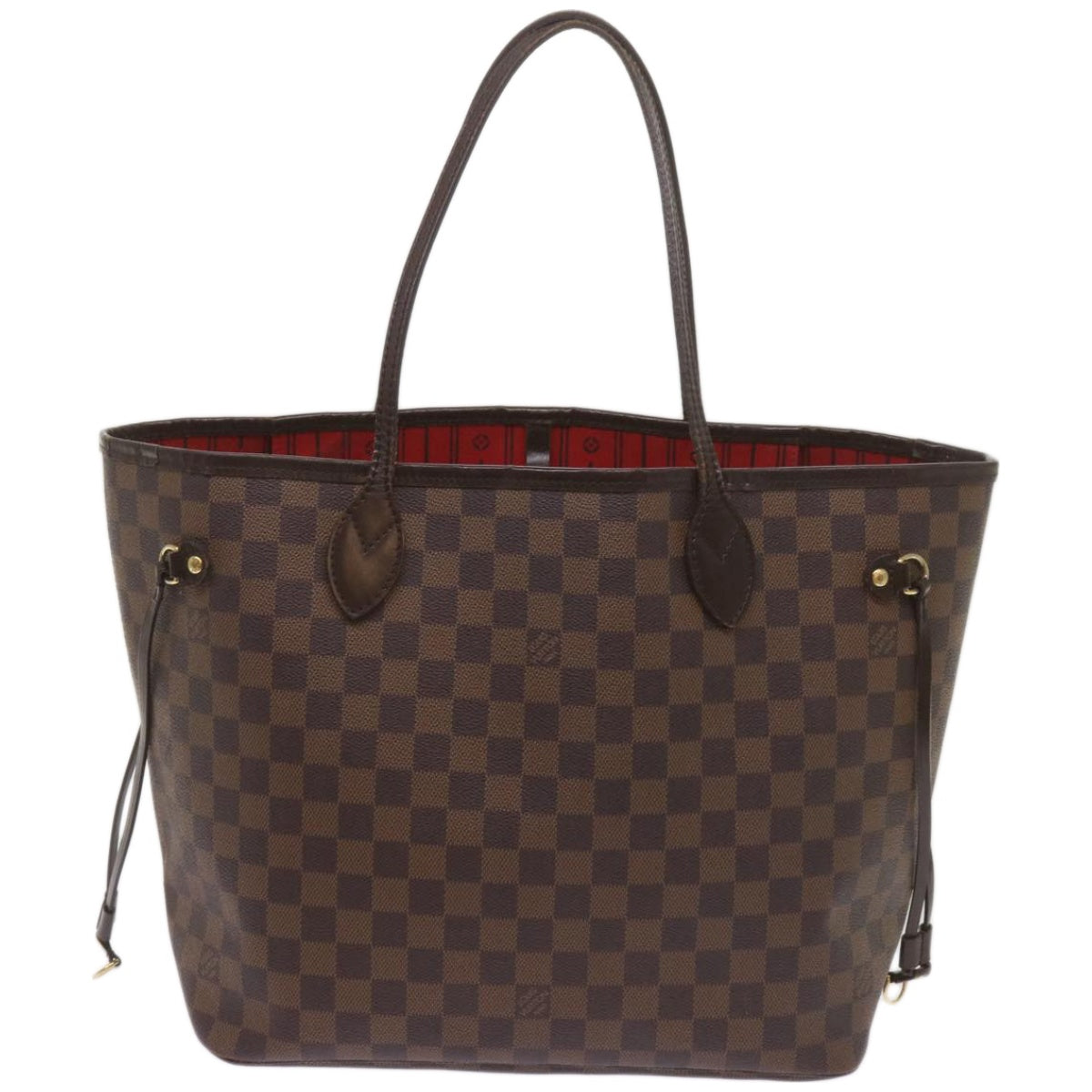 LOUIS VUITTON Damier Ebene Neverfull MM Tote Bag N51105 LV Auth yk10763