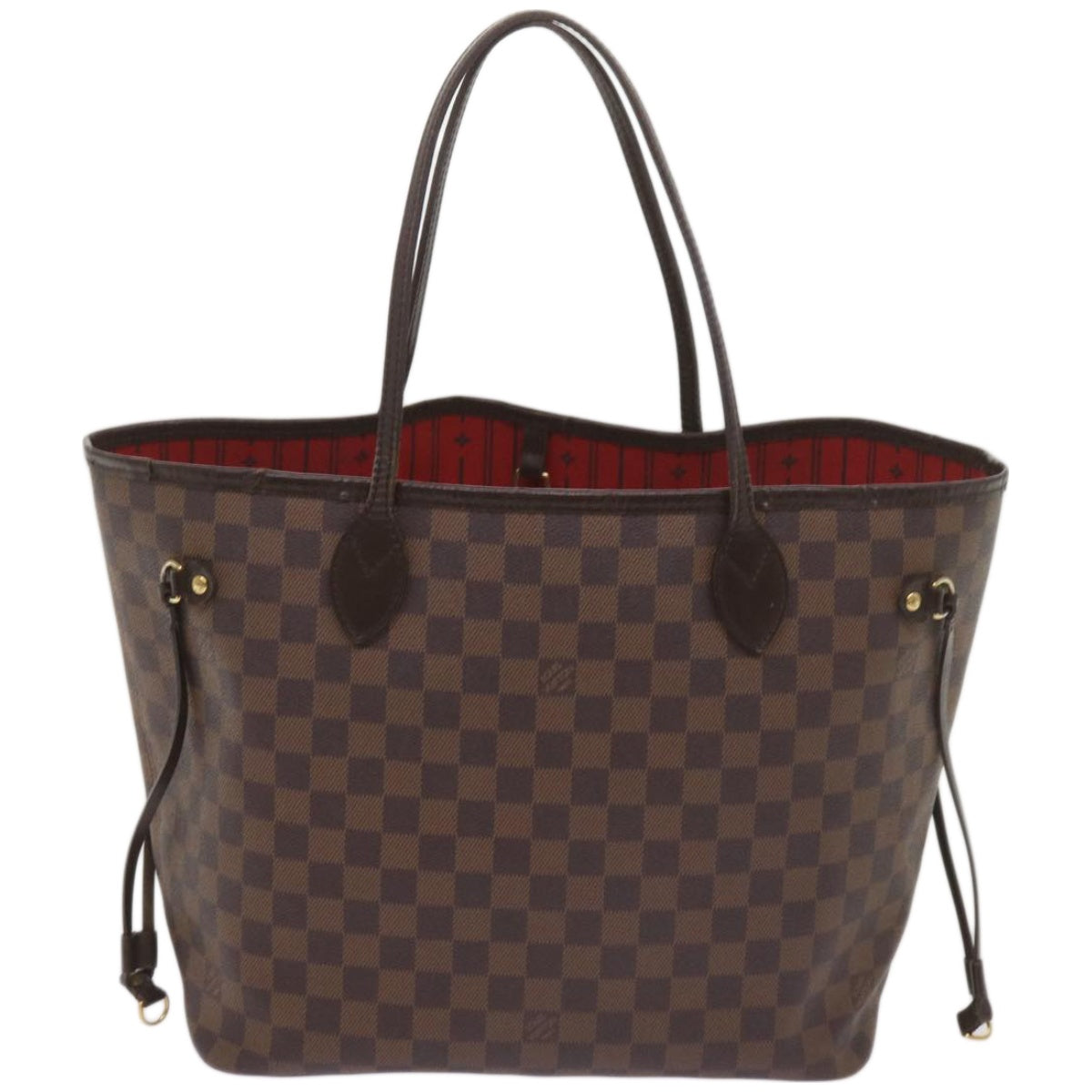 LOUIS VUITTON Damier Ebene Neverfull MM Tote Bag N51105 LV Auth yk10763