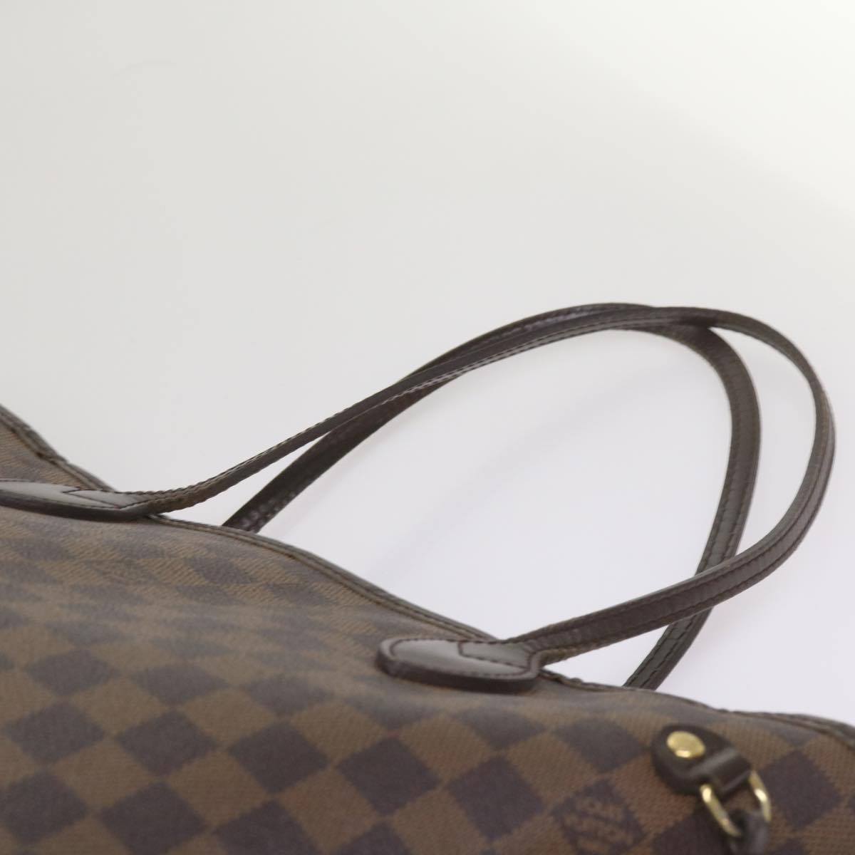 LOUIS VUITTON Damier Ebene Neverfull MM Tote Bag N51105 LV Auth yk10763