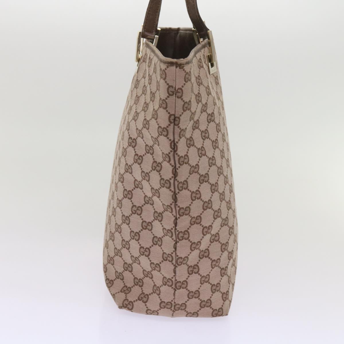 GUCCI GG Canvas Tote Bag Brown 002 1098 Auth yk10768