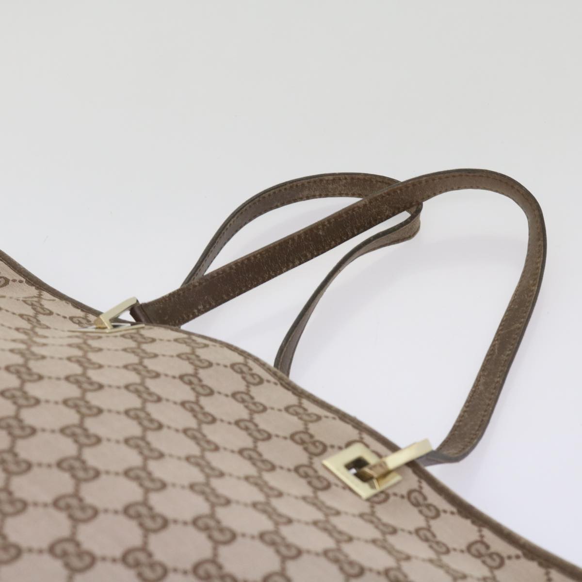 GUCCI GG Canvas Tote Bag Brown 002 1098 Auth yk10768