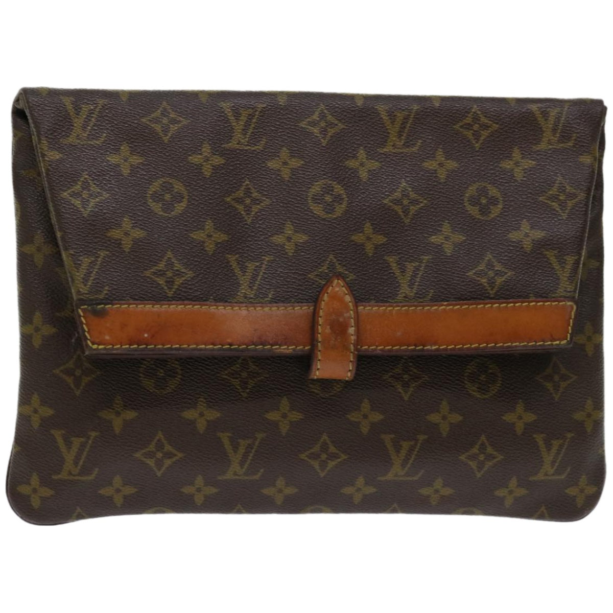 LOUIS VUITTON Monogram Pochette Priant Clutch Bag M51805 LV Auth yk10772