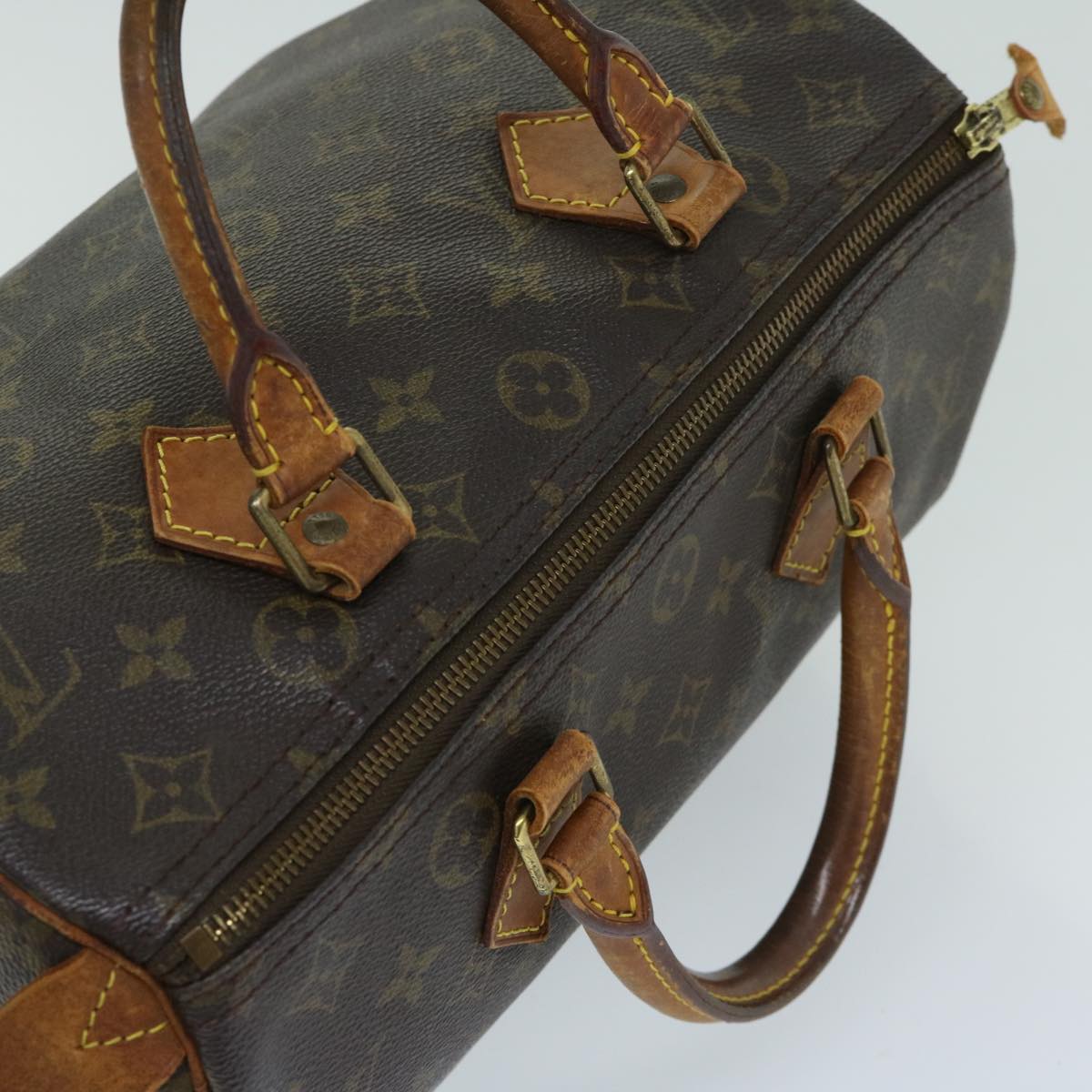 LOUIS VUITTON Monogram Speedy 30 Hand Bag M41526 LV Auth yk10776