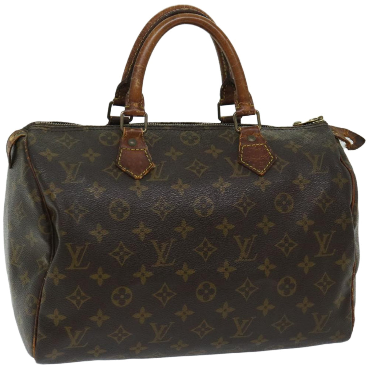 LOUIS VUITTON Monogram Speedy 30 Hand Bag M41526 LV Auth yk10777