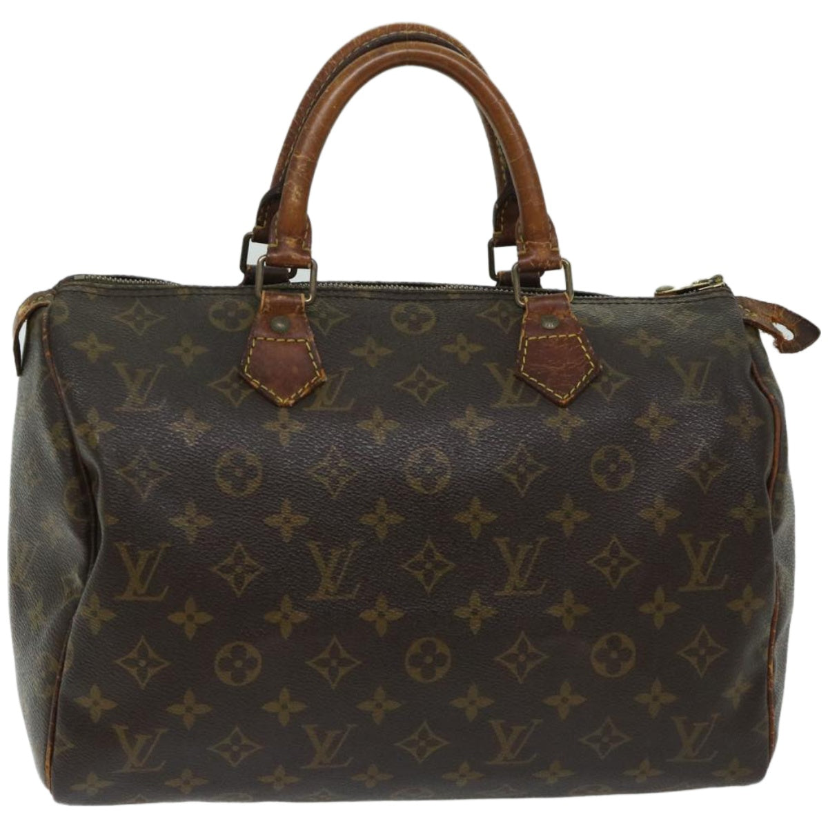 LOUIS VUITTON Monogram Speedy 30 Hand Bag M41526 LV Auth yk10777