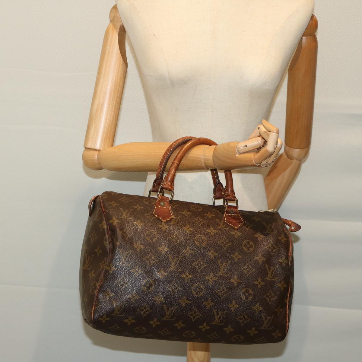 LOUIS VUITTON Monogram Speedy 30 Hand Bag M41526 LV Auth yk10777