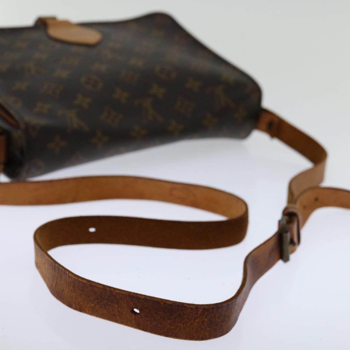 LOUIS VUITTON Monogram Cartouchiere GM Shoulder Bag M51252 LV Auth yk10778