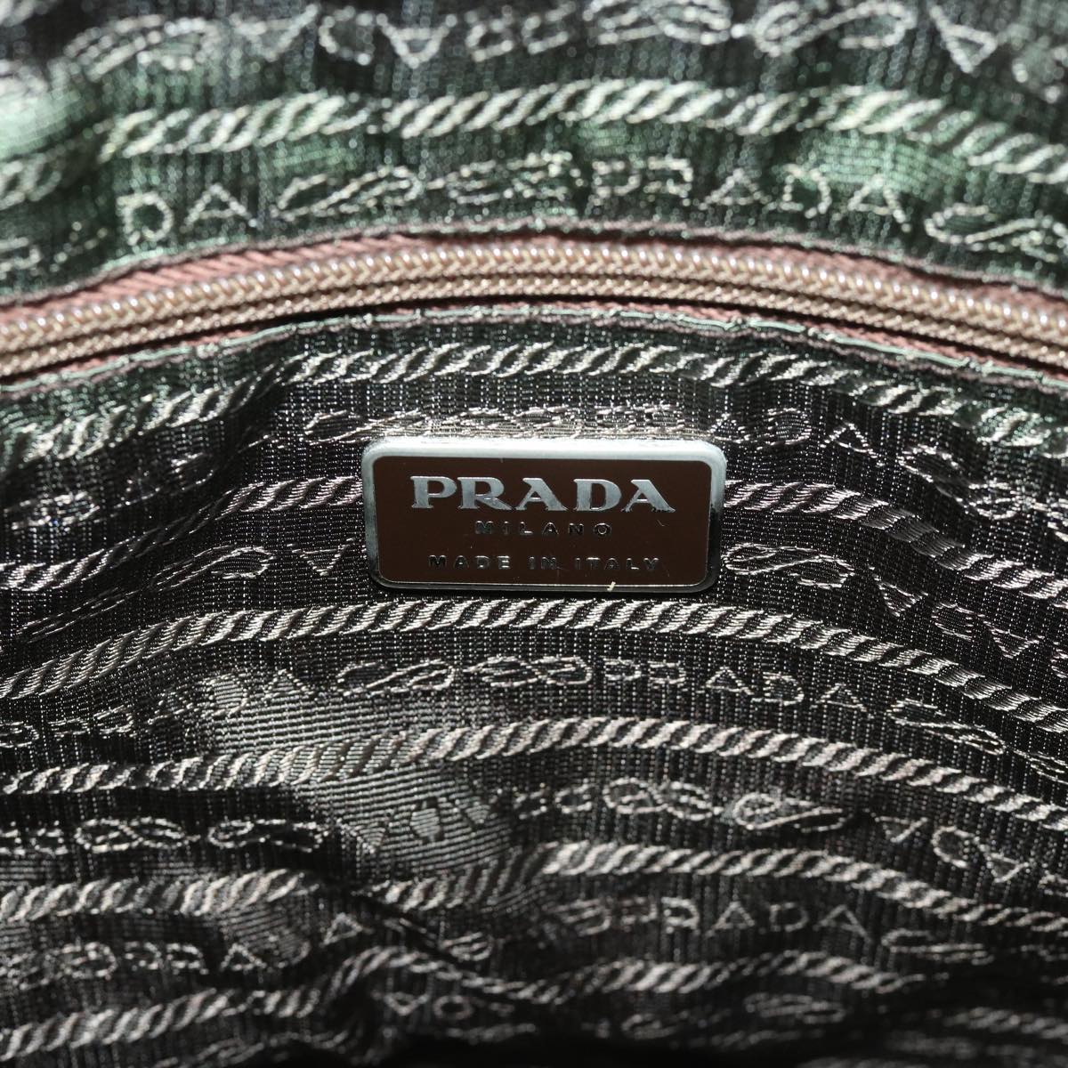 PRADA Tote Bag Nylon Khaki Auth yk10780