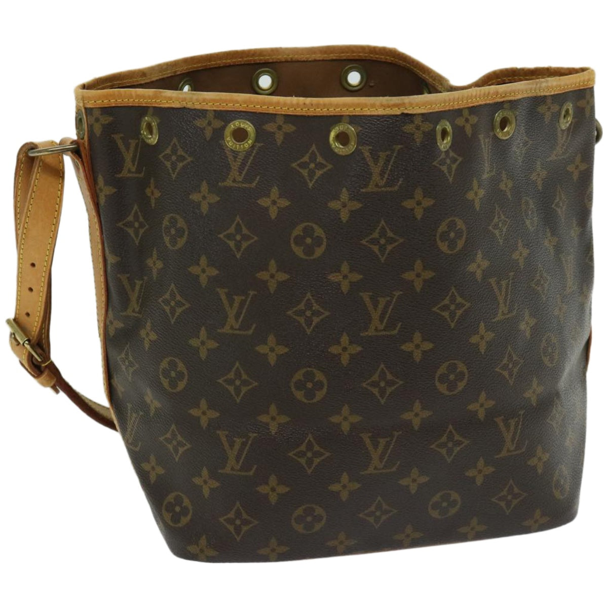 LOUIS VUITTON Monogram Petit Noe Shoulder Bag M42226 LV Auth yk10792