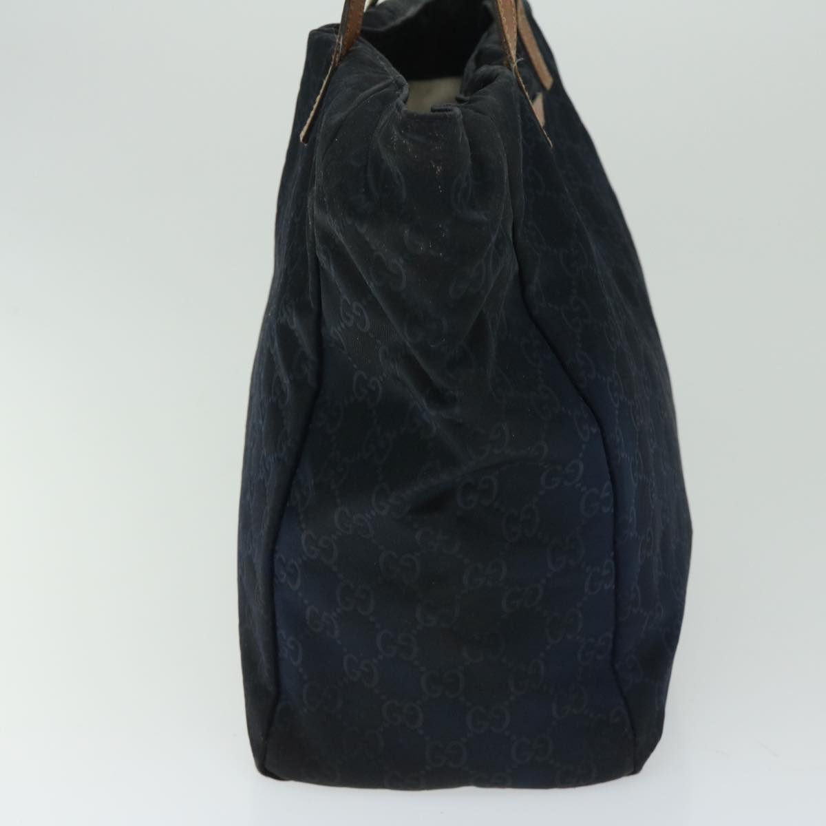 GUCCI GG Canvas Tote Bag Navy 282439 Auth yk10793