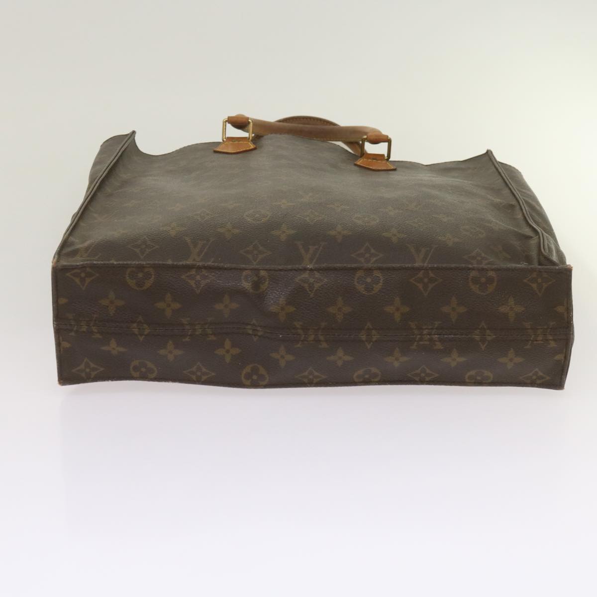 LOUIS VUITTON Monogram Sac Plat Hand Bag M51140 LV Auth yk10795