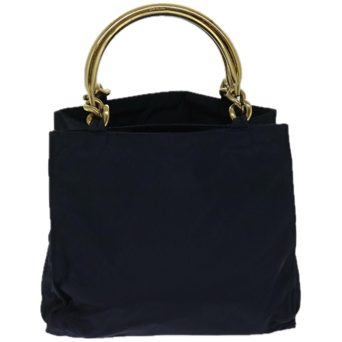 PRADA Hand Bag Nylon Navy Auth yk10804