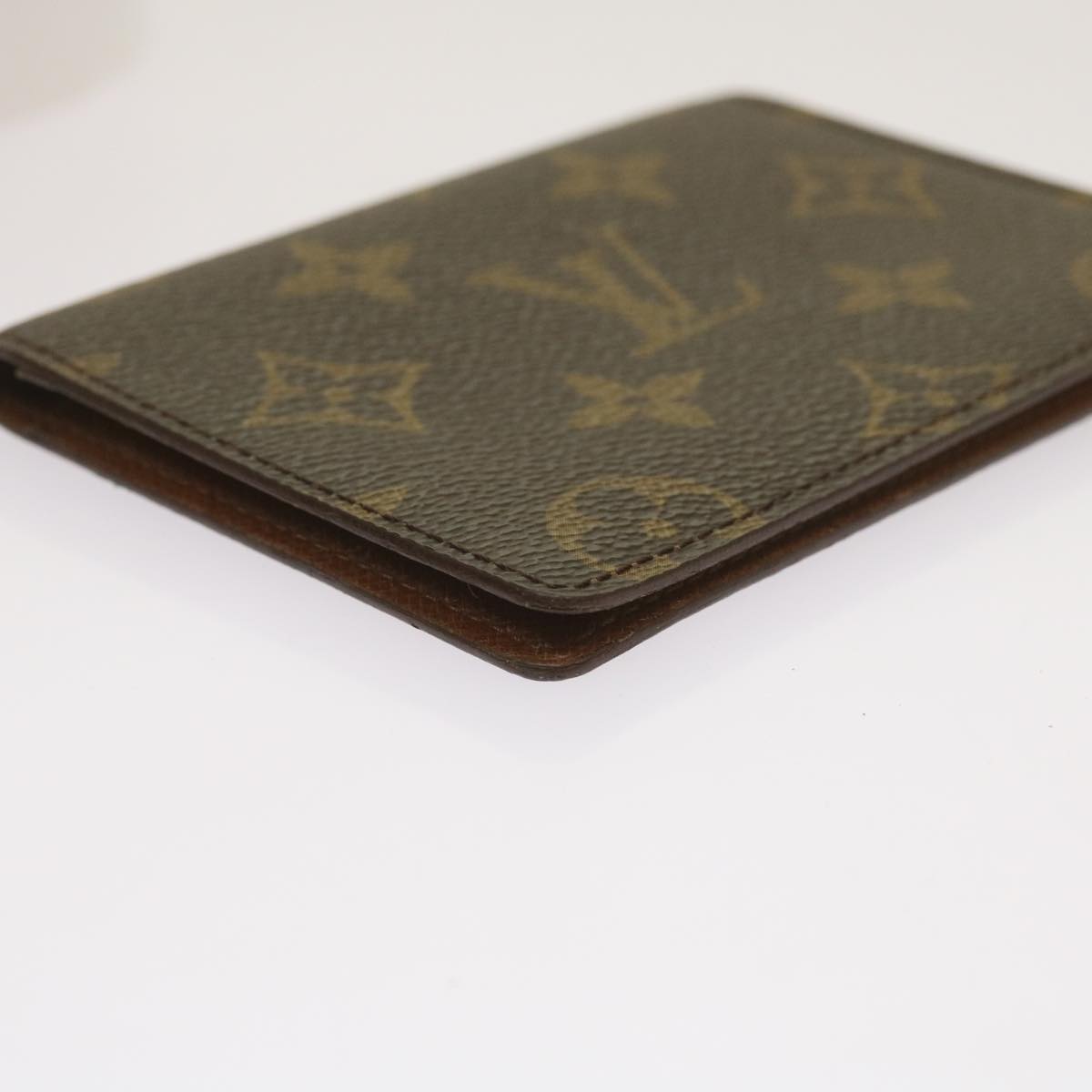 LOUIS VUITTON Monogram Porte 2 Cartes Vertical Pass Case M60533 LV Auth yk10849