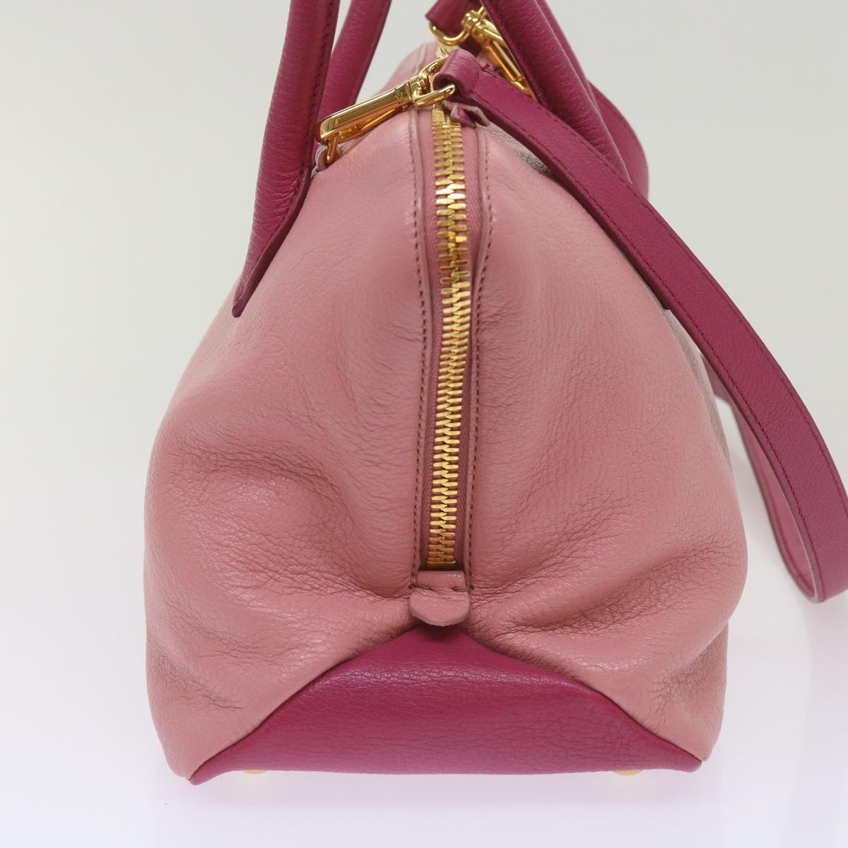 Miu Miu Hand Bag Leather 2way Pink Auth yk10851