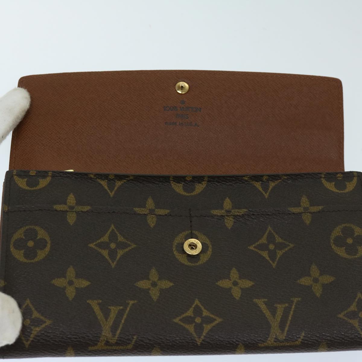 LOUIS VUITTON Monogram Pochette Porte Monnaie Credit Wallet M61725 Auth yk10884