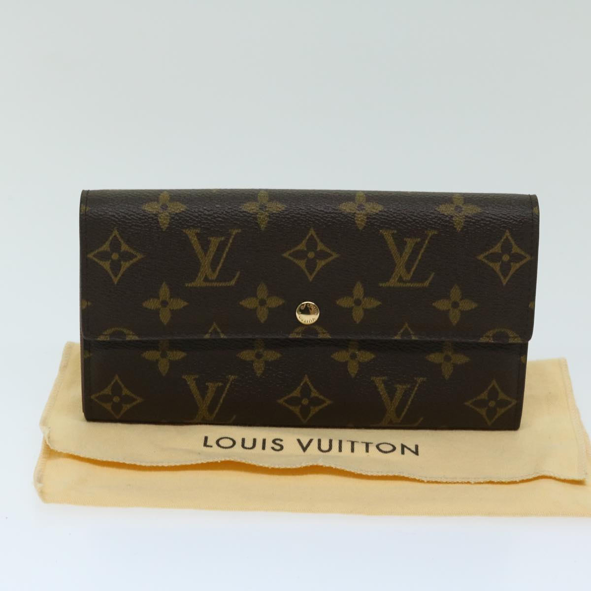 LOUIS VUITTON Monogram Pochette Porte Monnaie Credit Wallet M61725 Auth yk10884