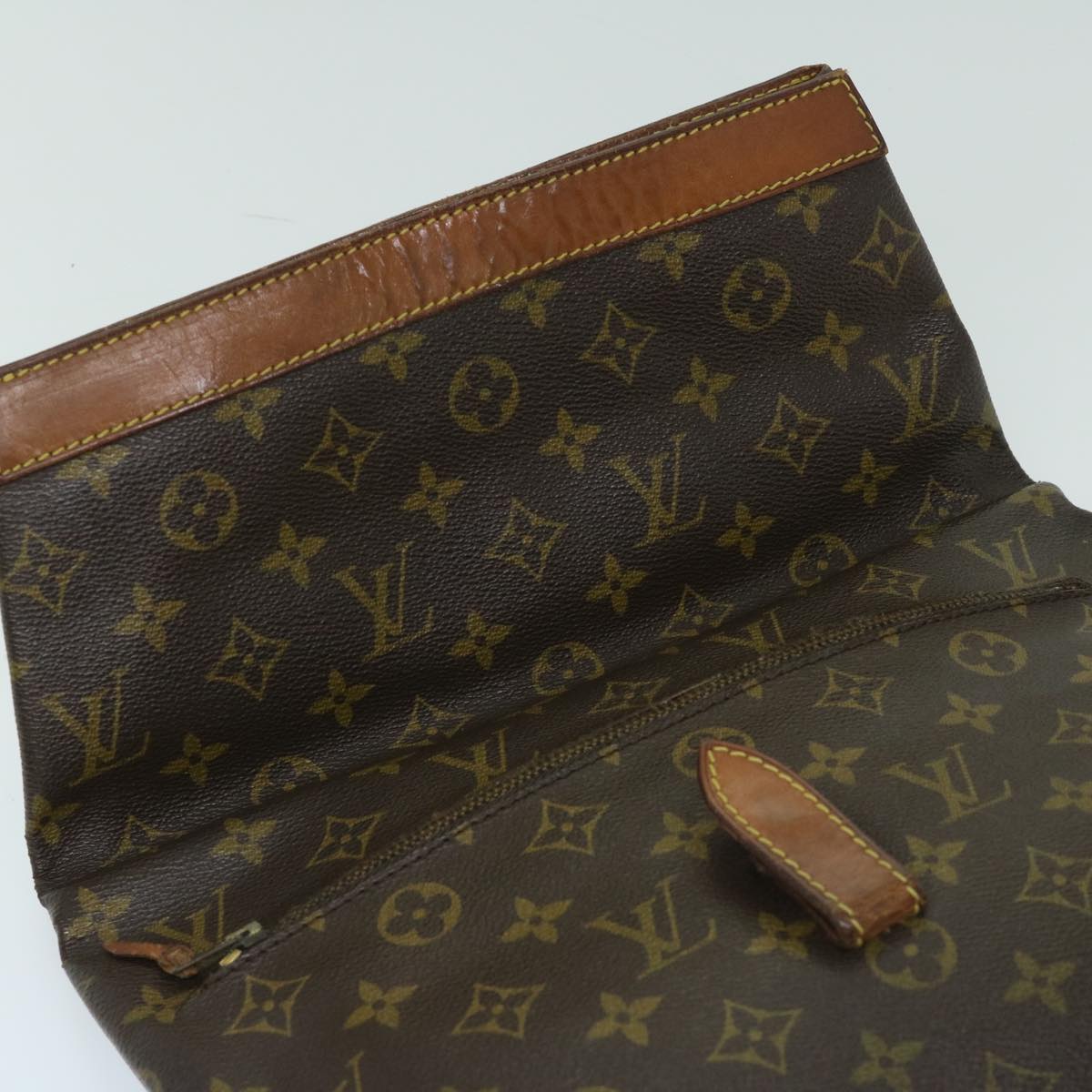 LOUIS VUITTON Monogram Pochette Priant Clutch Bag M51805 LV Auth yk10894