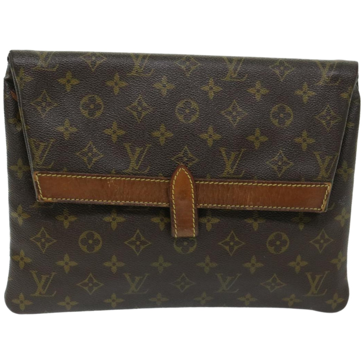 LOUIS VUITTON Monogram Pochette Priant Clutch Bag M51805 LV Auth yk10894