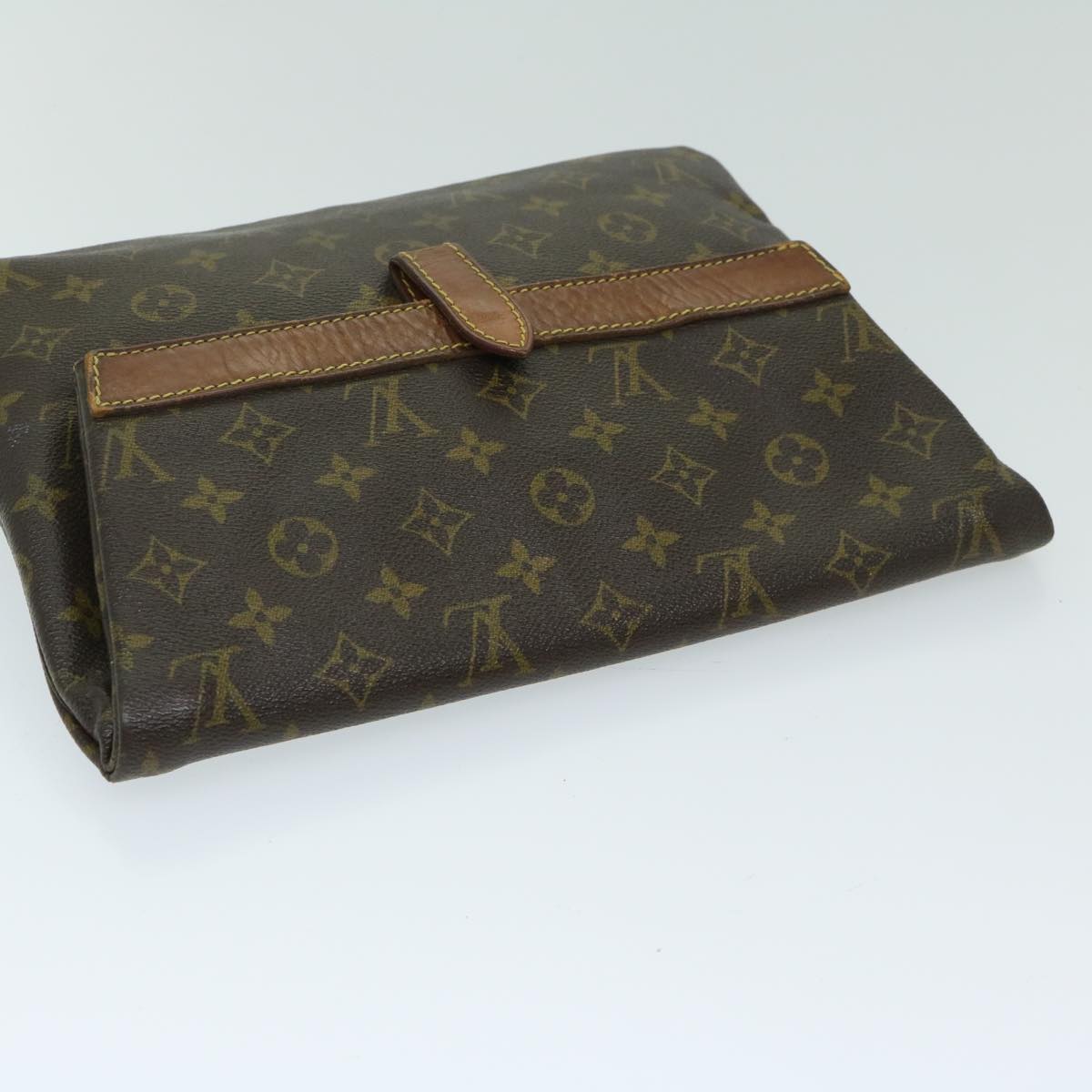 LOUIS VUITTON Monogram Pochette Priant Clutch Bag M51805 LV Auth yk10894