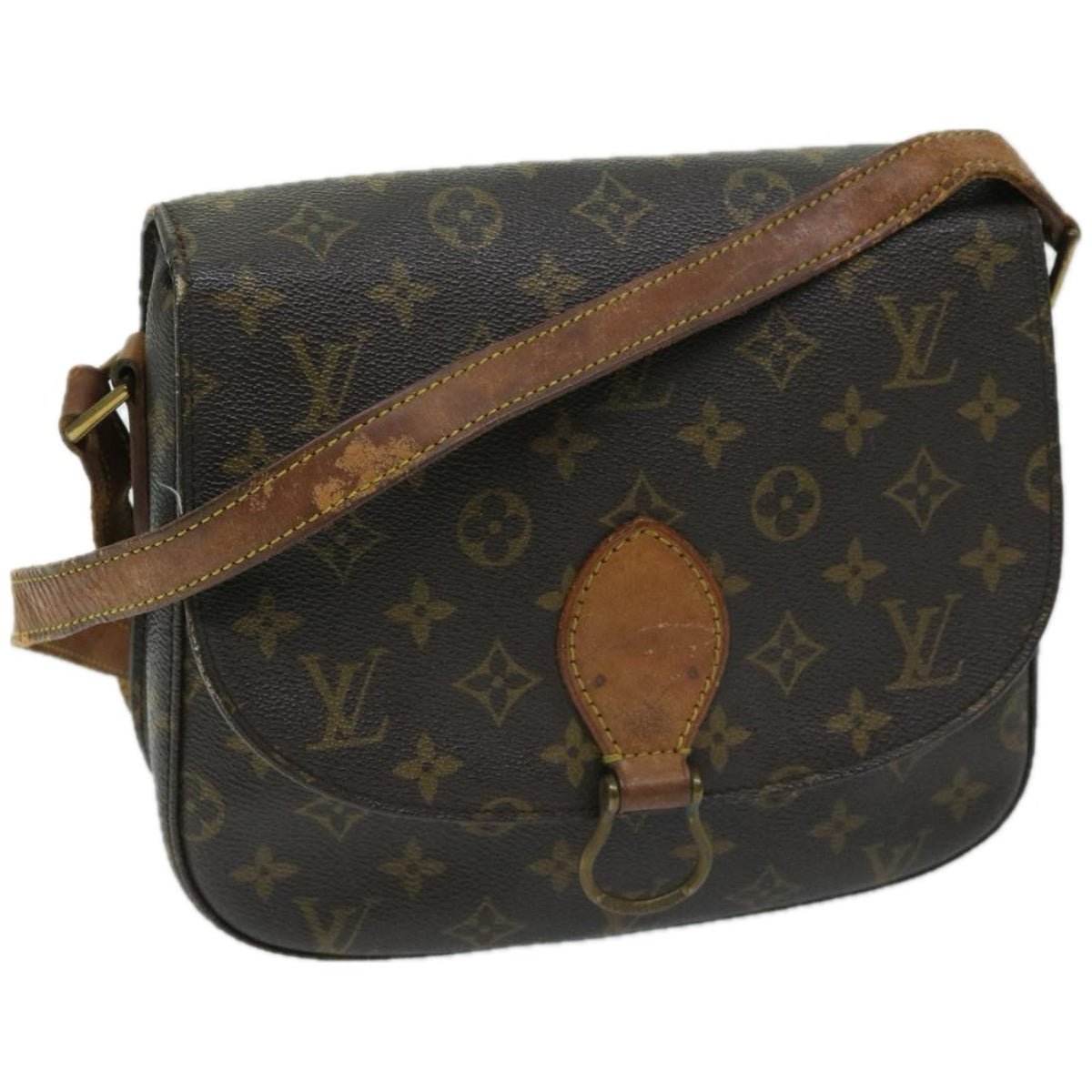 LOUIS VUITTON Monogram Saint Cloud GM Shoulder Bag M51242 LV Auth yk10914