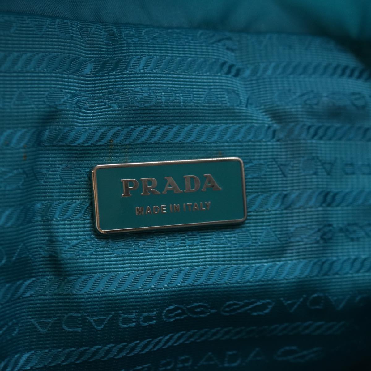 PRADA Backpack Nylon Blue Auth yk10937