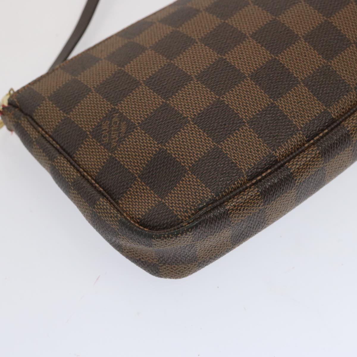 LOUIS VUITTON Damier Ebene Pochette Accessoires Pouch N41206 LV Auth yk10947