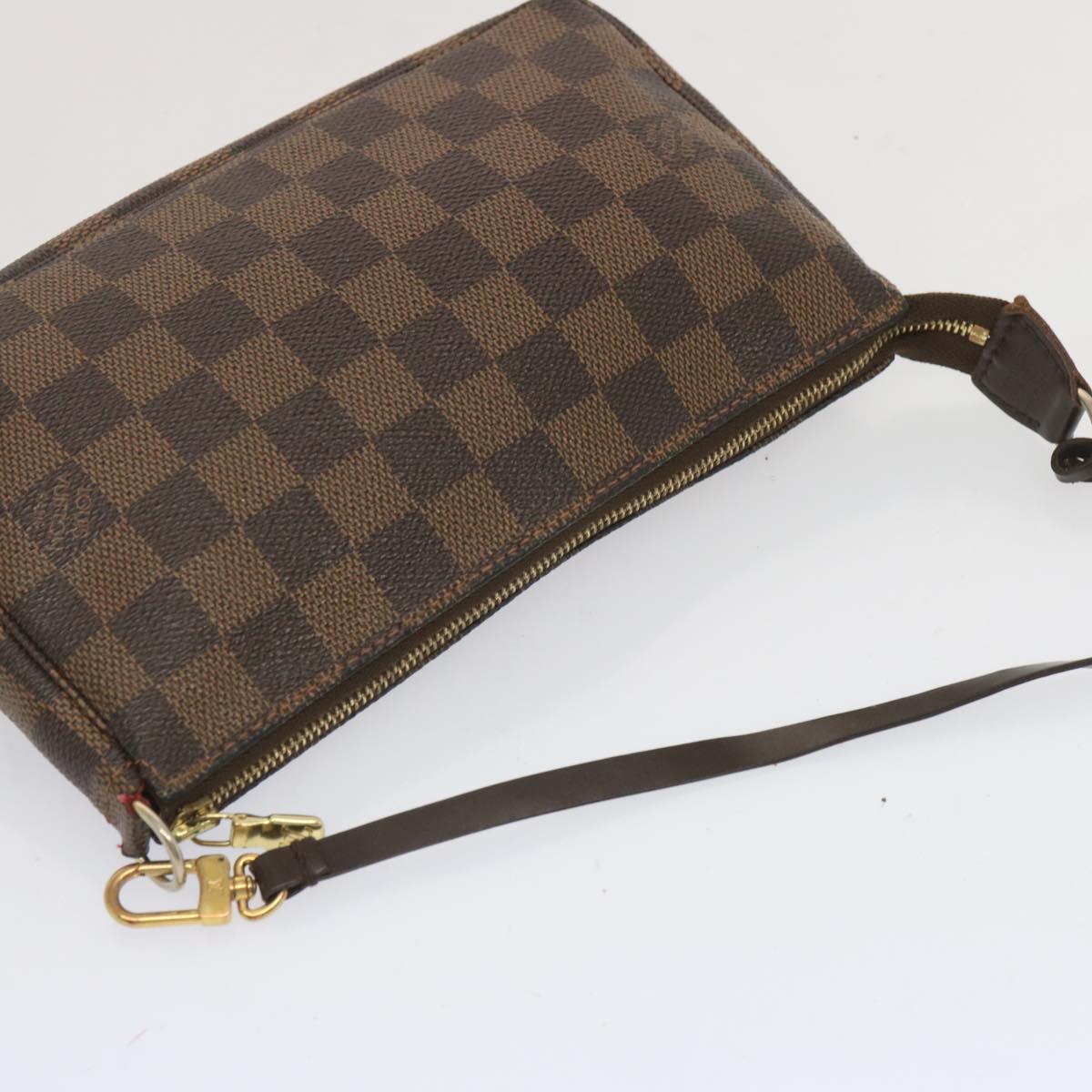 LOUIS VUITTON Damier Ebene Pochette Accessoires Pouch N41206 LV Auth yk10947