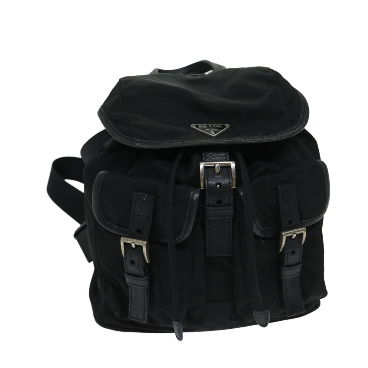 PRADA Backpack Nylon Black Auth yk10964