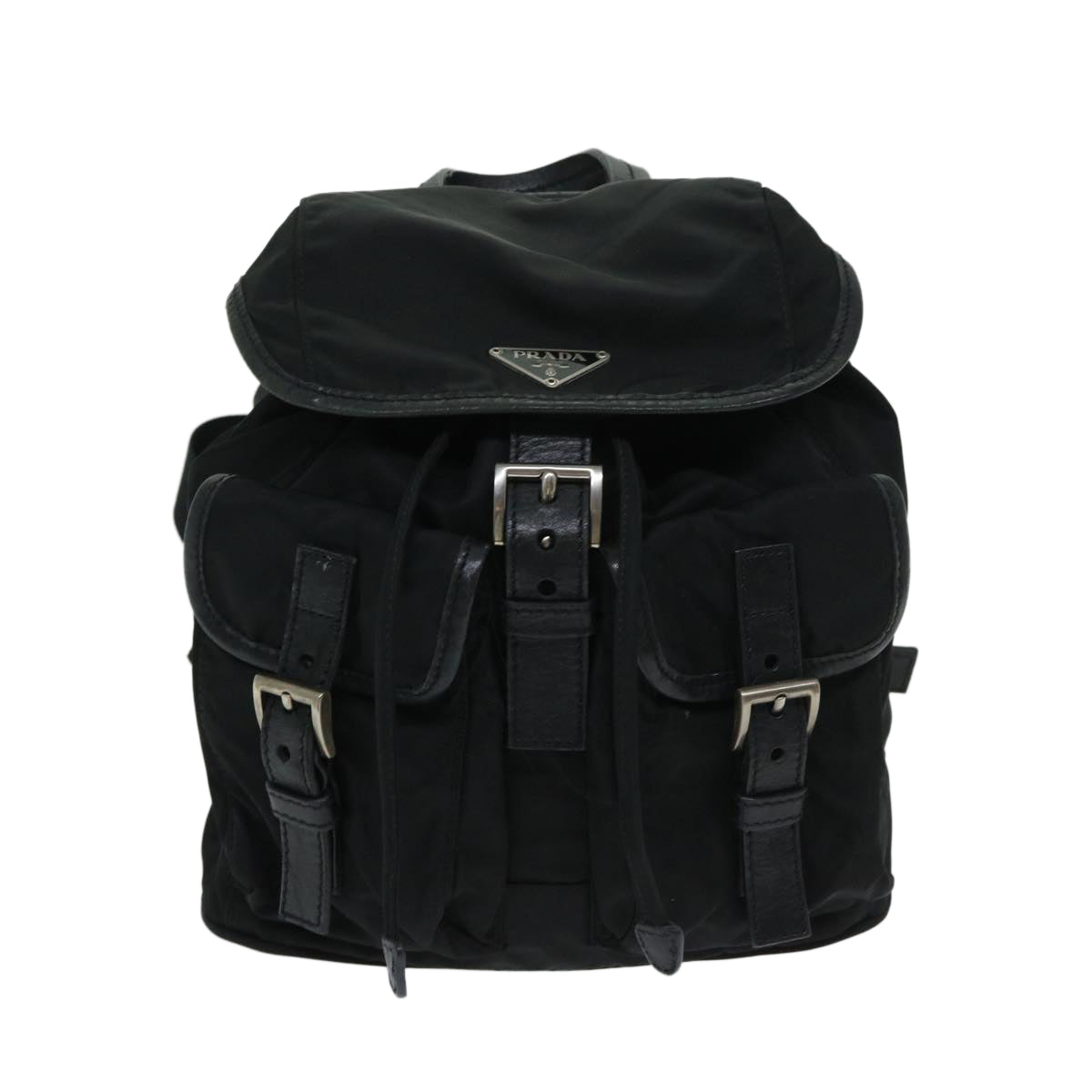 PRADA Backpack Nylon Black Auth yk10964