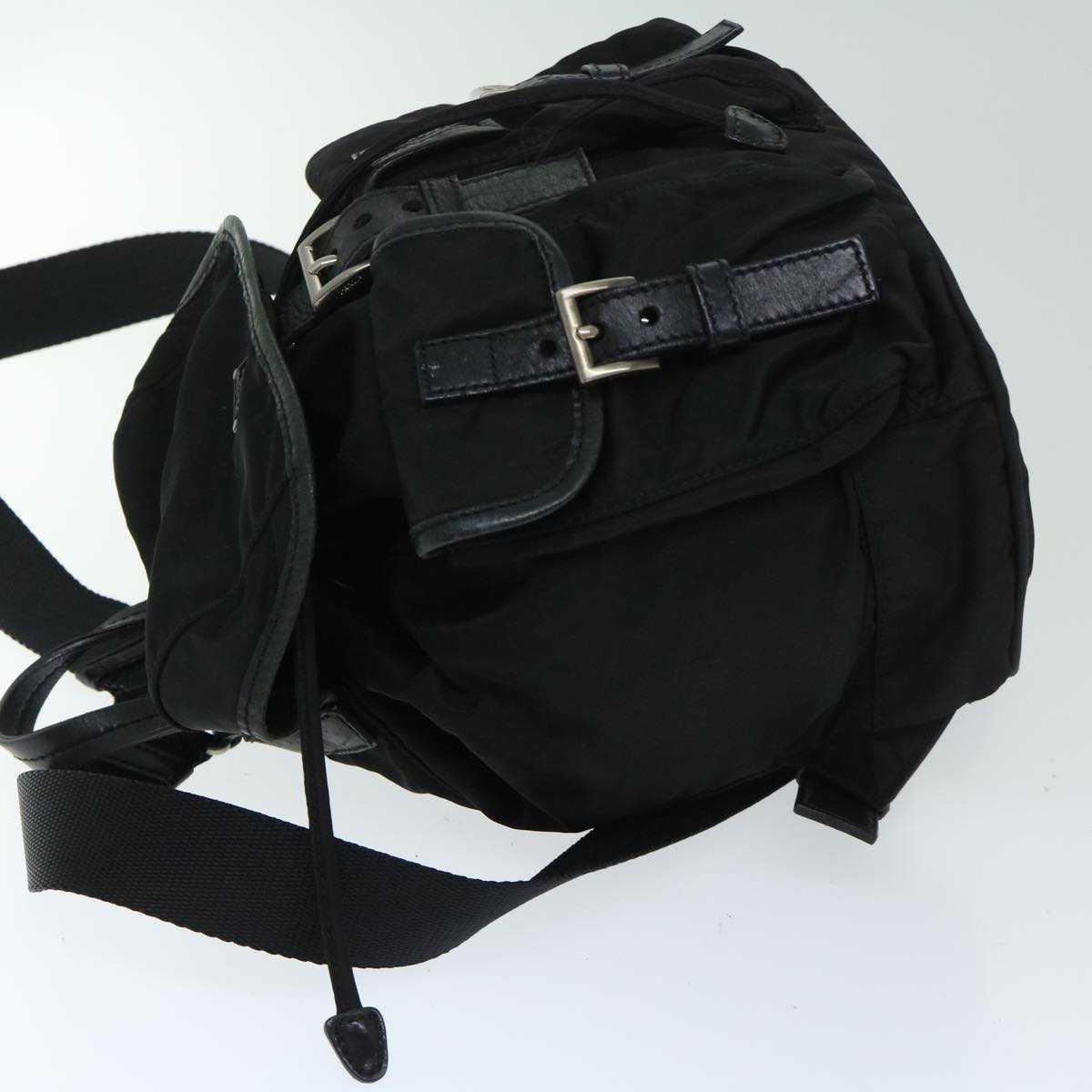 PRADA Backpack Nylon Black Auth yk10964