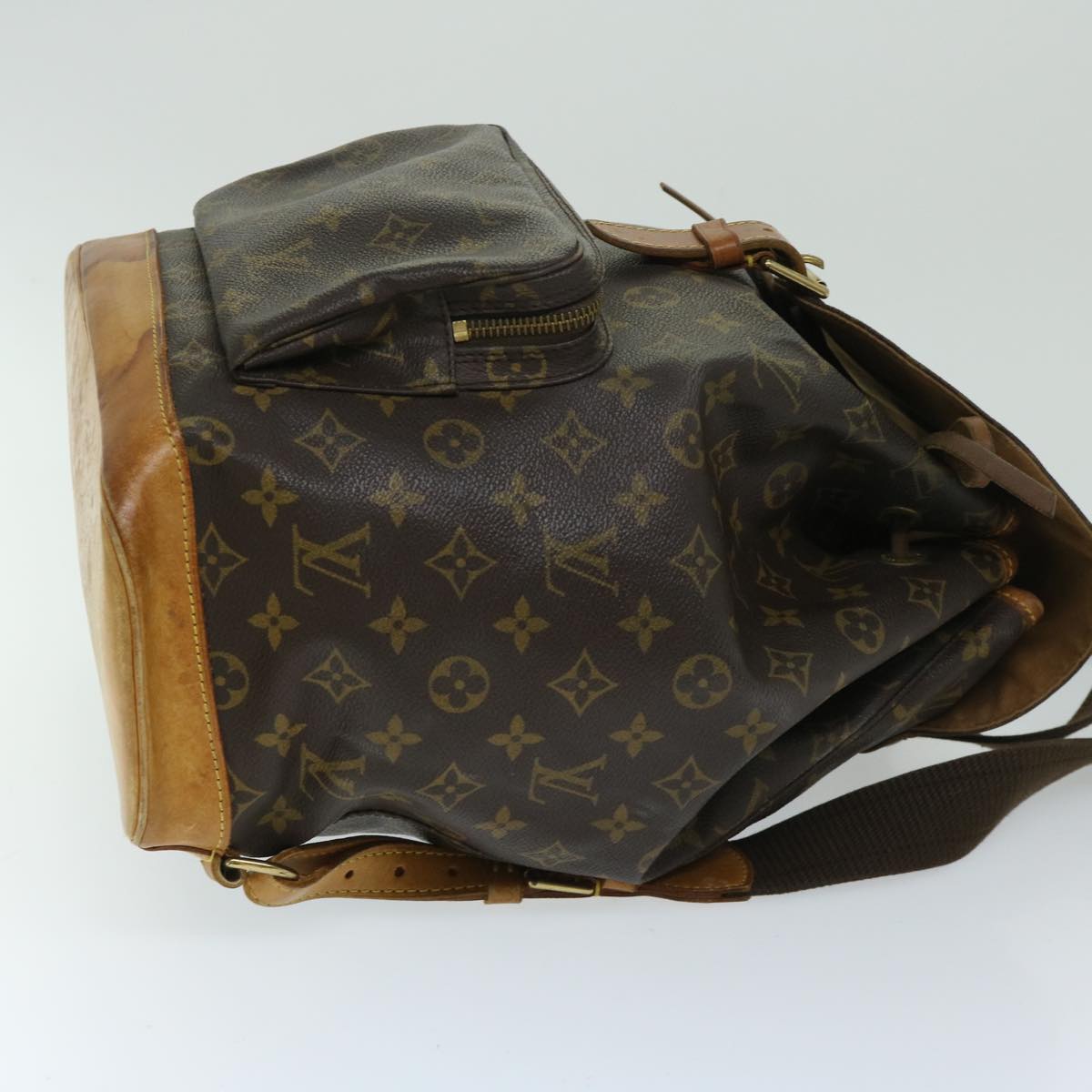 LOUIS VUITTON Monogram Montsouris GM Backpack M51135 LV Auth yk10997