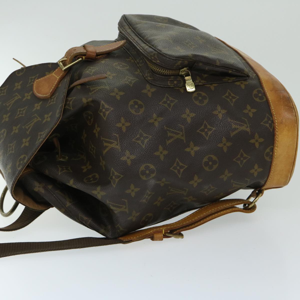 LOUIS VUITTON Monogram Montsouris GM Backpack M51135 LV Auth yk10997