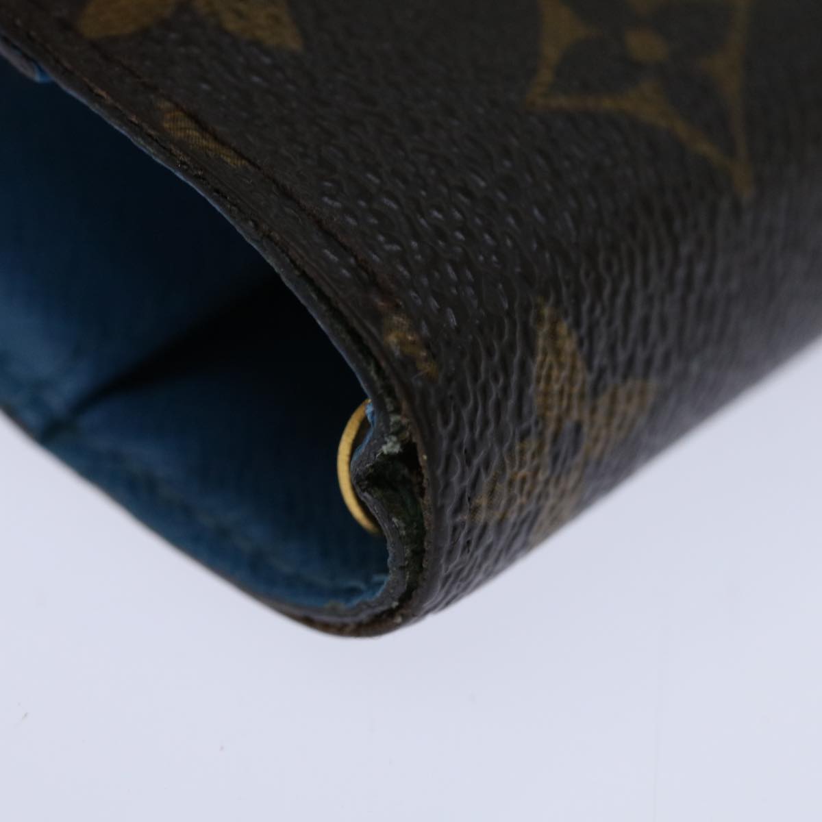 LOUIS VUITTON Monogram Agenda Koala PM Day Cover Blue R21014 LV Auth yk10998