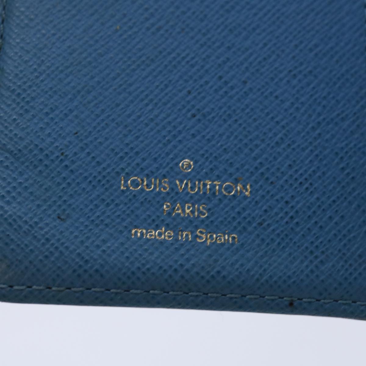 LOUIS VUITTON Monogram Agenda Koala PM Day Cover Blue R21014 LV Auth yk10998