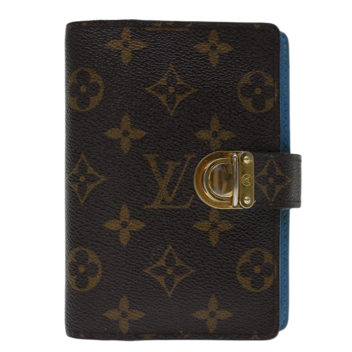 LOUIS VUITTON Monogram Agenda Koala PM Day Cover Blue R21014 LV Auth yk10998