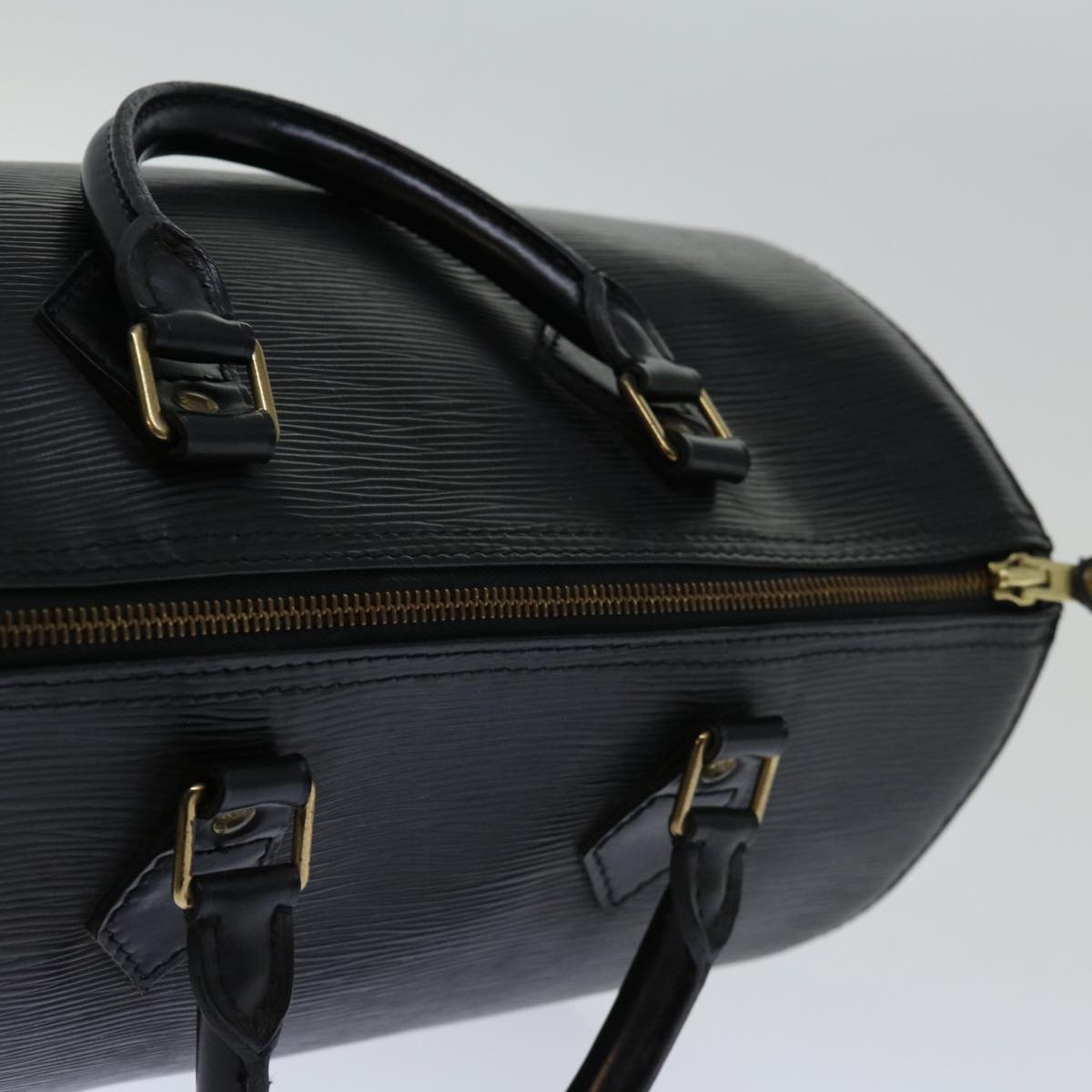 LOUIS VUITTON Epi Speedy 30 Hand Bag Noir Black M43002 LV Auth yk11000