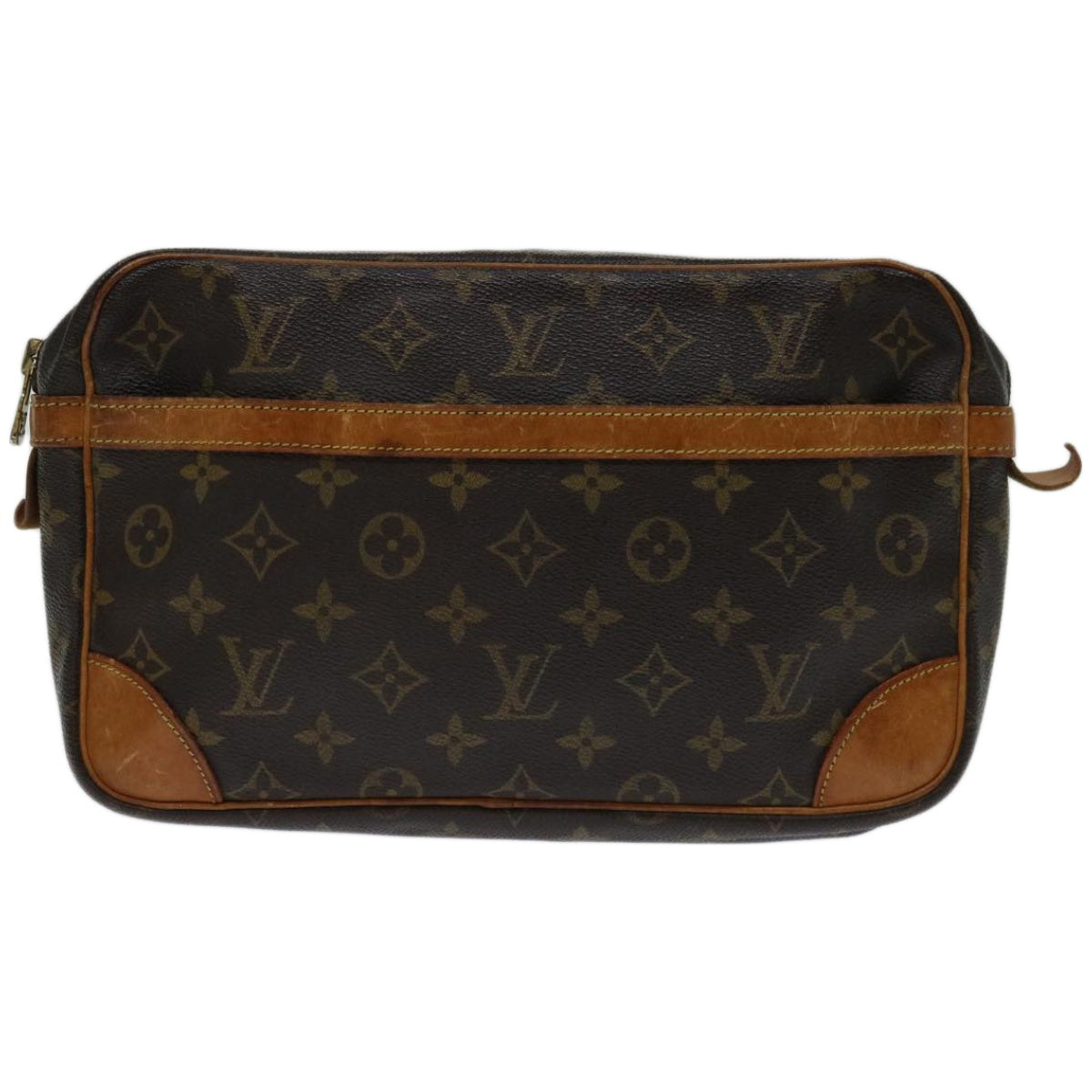 LOUIS VUITTON Monogram Compiegne 28 Clutch Bag M51845 LV Auth yk11004