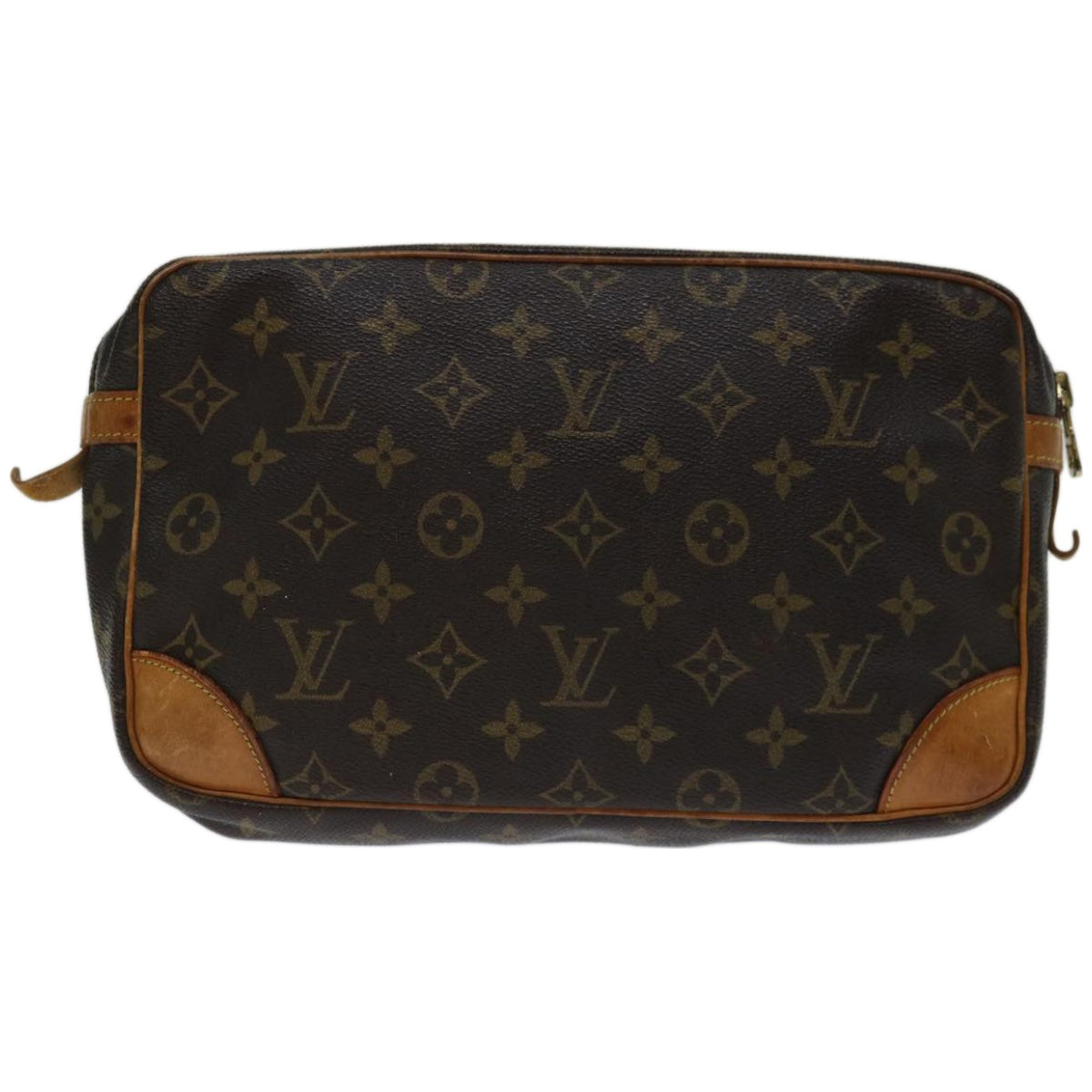 LOUIS VUITTON Monogram Compiegne 28 Clutch Bag M51845 LV Auth yk11004